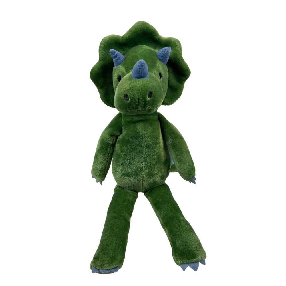 Max Kids Triceratops Plush Toy Green Dinosaur Soft Cuddly Stuffed Animal